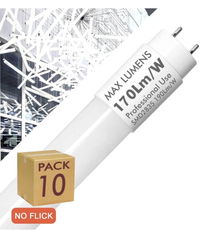 Pack Tubos 150cm 25W Cristal T8  - MAX LUMENS - Iluminación de Techo Compra más  y Ahorra con los Pack PACK PRO 10 Temperatura de Color Blanco Frío - 5700K