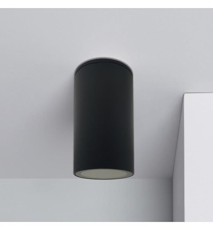 Aplique Techo LED Negro de Aluminio para GU10 LED IP65 Lámpara Superficie