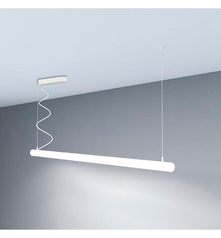 Lámpara Lineal Colgante Blanca con Tiras COB - OSLO DOBLE Temperatura de Color Blanco Neutro - 4000K Medida 0.5m