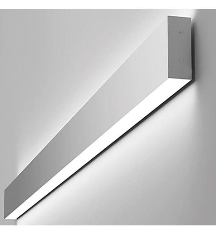 Aplique Lineal Pared - Barra WASHINGTON GRIS - Decoración Interior Temperatura de Color Blanco Cálido - 3000K Medida 0.94m