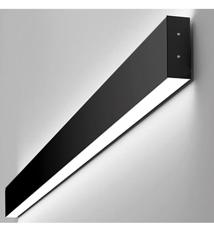 Aplique Lineal Pared - Barra WASHINGTON NEGRO - Decoración Interior Temperatura de Color Blanco Frío - 6500K Medida 0.44m