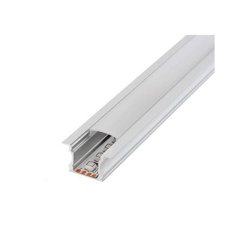 Perfil de aluminio A9 para empotrar 2 metros