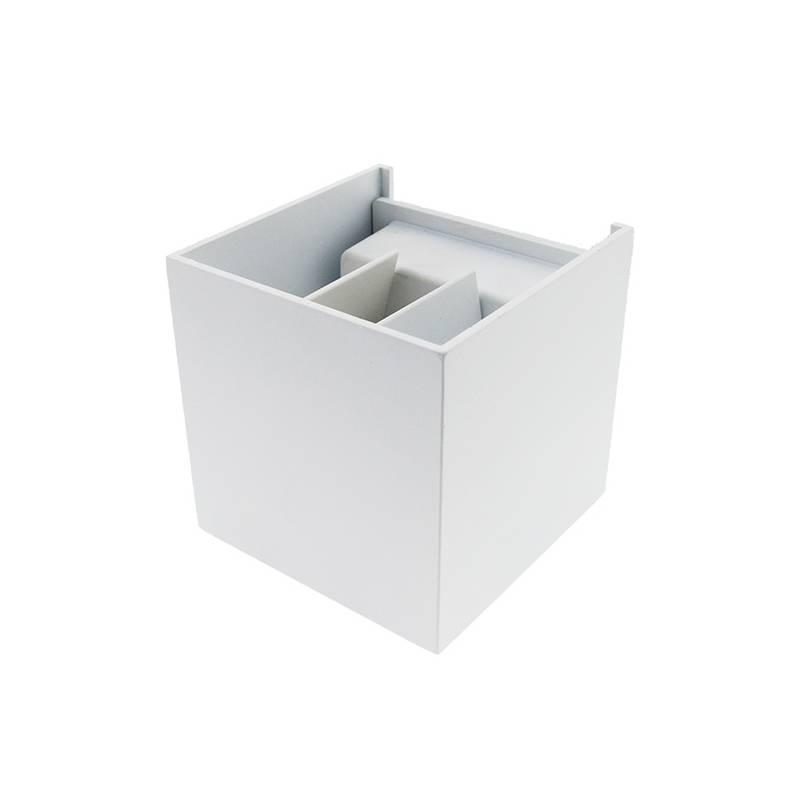 Aplique LED Cubo 6W IP54 Blanco (Blanco Calido 2700kº)